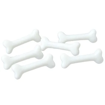 

6 Pcs Vivid White Dog Bone Hair Pin Side Band Clips Hairpin for Women Ladies