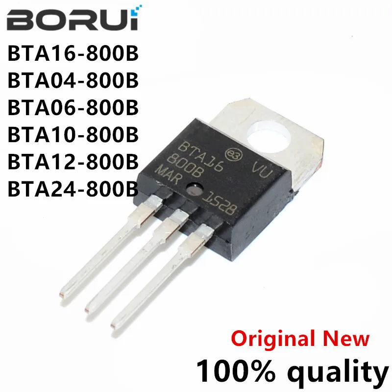 10pcs BTA16-800B TO-220 BTA16-800 BTA16 800V 16A BTA04-800B BTA06-800B ...