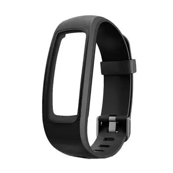 

Fitness Tracker Monitor Soft Replacement Strap Wristband Silicone Watch Band Strap With Frame Case For ID107 Plus Smart Watch