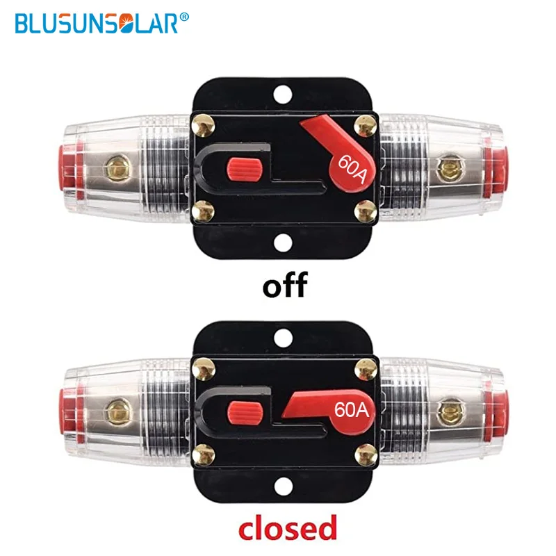 Description Picture 2 of itemLEADER SOLAR 12V24V 20A-150A Car Truck Audio Amplifier Circuit Breaker Fuse Holder AGU Style Stereo Amplifier Refit Fuse Adapter
