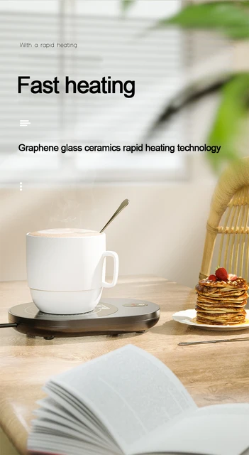 100°C Heating Pad Coffee Mug Warmer Smart Cup Heater Hot Tea Maker Warmer  Coaster Mini Induction Cooker 5 Gear Temperature 220V - AliExpress