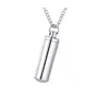 Conteneur en acier inoxydable cylindre cendres urne pendentif breloque crémation collier commémoratif bijoux 3 couleurs ► Photo 2/5