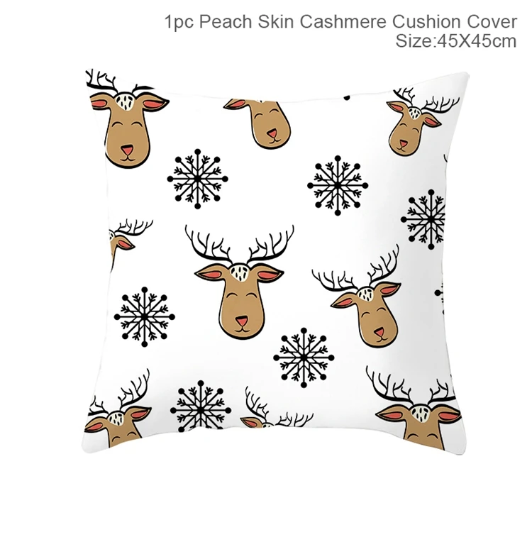 Pillowcase style 2 Наволочка для подушки FENGRISE с рождественским декором, украшение для дома, Рождественское украшение, новогодний, Рождественский Декор, Navidad Natal - Цвет: Pillowcase style 2