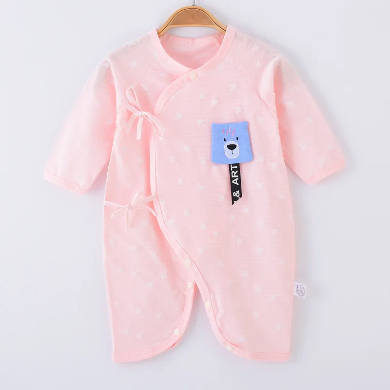 

Baby Pure Cotton Romper 2019 Spring And Summer New Style Butterfly Clothing 0-3 Month Primary Baby Onesie Summer Thin