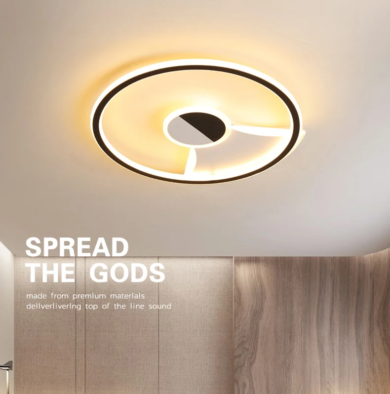 Chandelierrec современные светодиодные потолочные лампы для гостиной спальни люстры функция памяти AC90-260V потолочный светильник