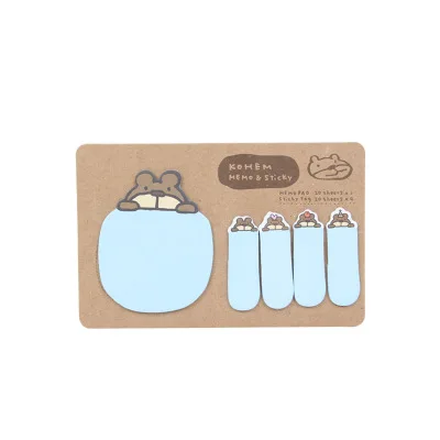 Coloffice Korean Creative Stationery Cute Cartoon Animal Kraft Paper N Times Post Message Note Book Children Lovely Gifts 1Piece