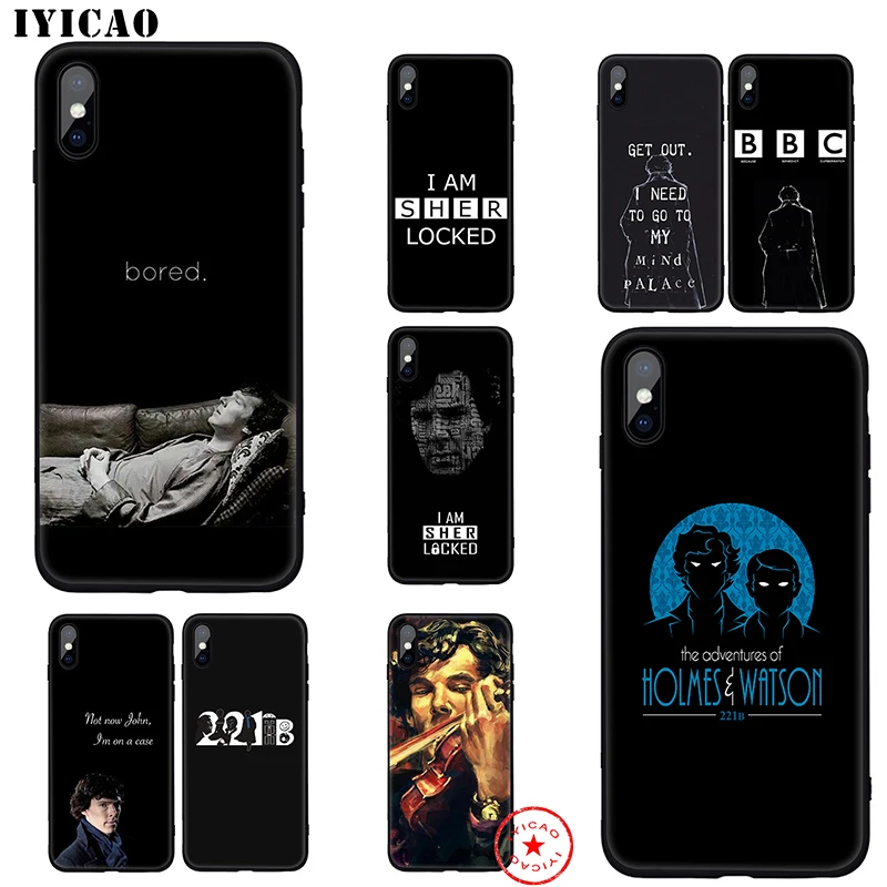 IYICAO Шерлок Холмс 221B мягкий чехол для iphone 11 Pro Xr Xs Max 6 6s 7 8 Plus 5 5S Se силиконовый TPU |