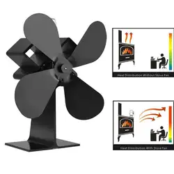 Вентилятор печи вентилятор для камина Защита окружающей среды дерево вентилятор сгорания высокая эффективность распределения тепла 4