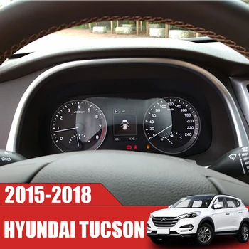 

car garnish cover detector trim ABS Chrome dashboard meter Instrument Panel gauge frame 1pcs For Hyundai Tucson 2015 2016 2017