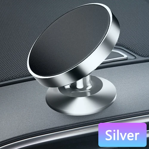 Silver Type2 Автомобильный держатель для телефона, магнитный держатель для мобильного телефона на вентиляционное отверстие, автомобильный держатель для iPhone X, samsung, A7, автомобильный держатель для мобильного телефона, подставка, поддержка gps - Цвет: Silver Type2