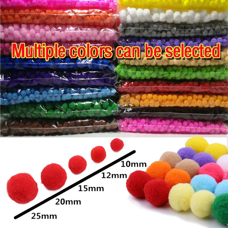Мини-платье из пышного мягкого Pom Poms помпонами ручной работы для детей игрушки