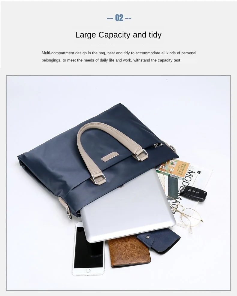 Bolsa masculina nova bolsa masculina grande capacidade