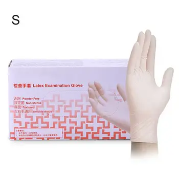 

100pcs / box Disposable Inspection Gloves Durable Latex Gloves Disposable Gloves
