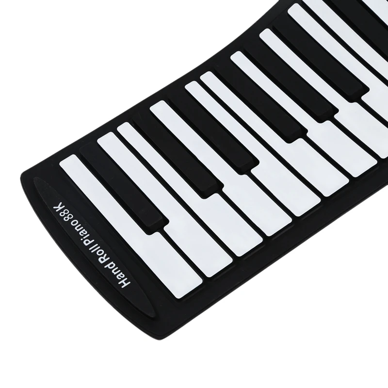 Upgraded 88 Keys Universal Flexible Roll Up Soft Electronic Keyboard Piano for Guitar Players