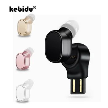 

kebidu Wireless Earbuds Bluetooth car kit Stereo Bluetooth Headphones Handsfree Earphone Built-in HD Mic with Magnetic Charging