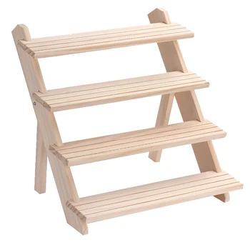 

New Jewelry Display Tray Pendant Earrings Rings Display Blocks Solid Wood Jewelry Display Holder