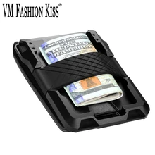 Кошелек для мужчин, тонкий, минималистичный, с блокировкой RFID, алюминиевый держатель для карт(China)