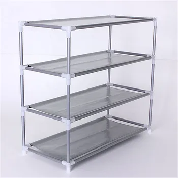 

New DIY Shoe Rack Easy Assembled Iron Multi-layers Shoes Shelf Storage Organizer Stand Holder Adjustable Shoe Stand