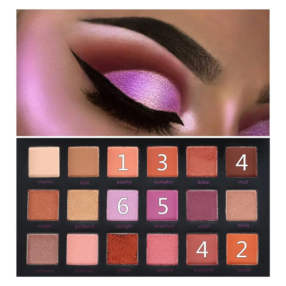 BEAUTY GLAZED 18 цветов Палитра теней для макияжа в пустыне женщин водостойкая палитра
