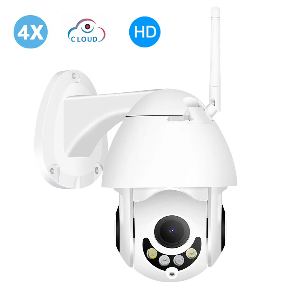 

WIFI Camera Outdoor PTZ IP Camera 1080p Speed Dome CCTV Security Cameras WIFI Exterior 2MP IR Home Two Way Audio PTZ CCTV