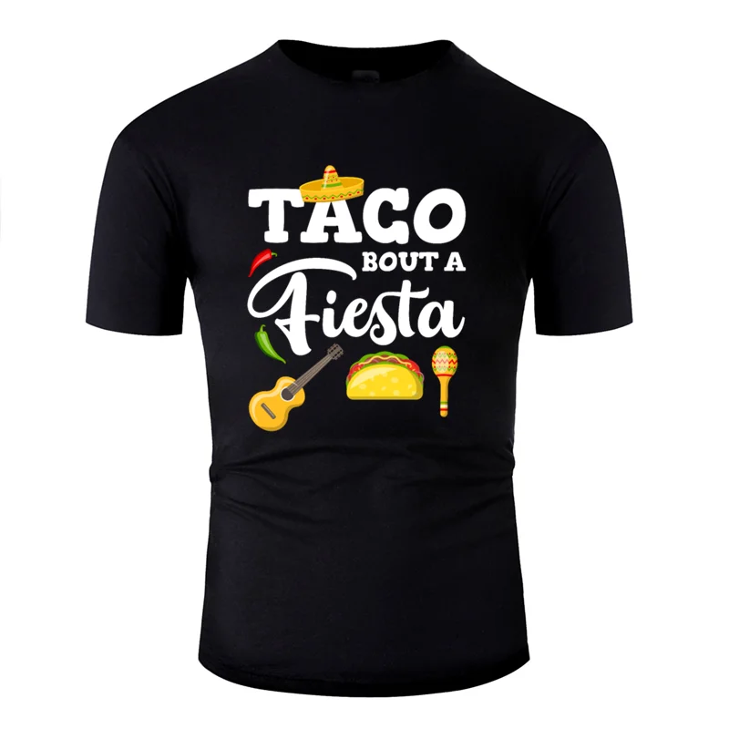 Забавная Повседневная Популярная футболка taco bout a fiesta, мужская и женская новинка, Мужская футболка с круглым воротником, хлопок, большой размер S~ 5xl