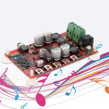 

New TDA7492P 2*25W Bluetooth 4.0 Audio Receiver Amplifier Board Module with AUX Interface + Acrylic DIY Case Kit Cover