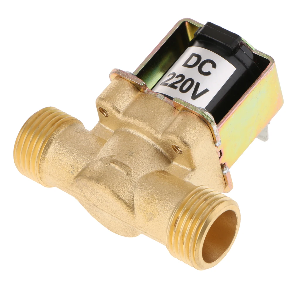 Brass Electromagnetic/Normally Closed Water Inlet Valve 4Points Outer Teeth.