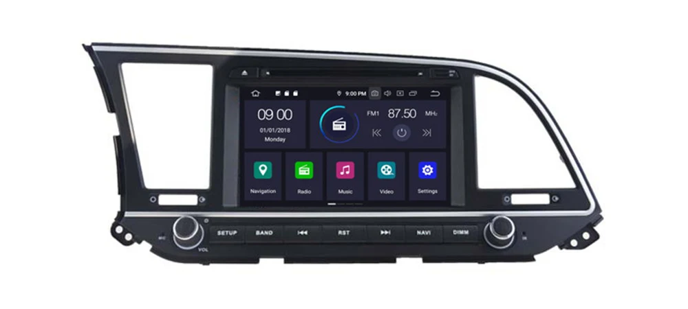 ZaiXi " мультимедиа для Android плеер 2 Din wifi gps-навигация Авторадио для hyundai Elantra~ сенсорный экран Bluetooth