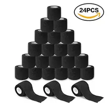 24Pcs Einweg Cohesive Tattoo Grip Abdeckung Selbst-Adhesive Bandagen Griff Grip Rohr für Tattoo Maschine Griff Zubehör