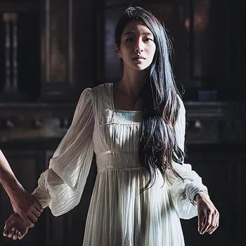 

Although it is spirit of disease but it doesn't matter Xu Ruizhi Gao Wenying in same white dress autumn clothes