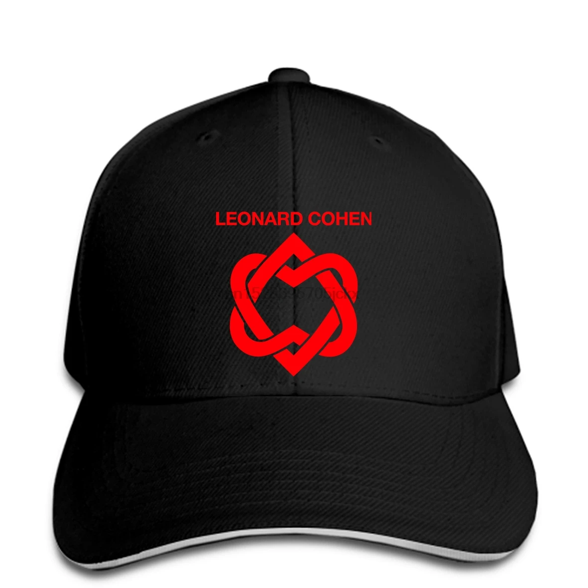 Leonard Cohen, Канадская певица, логотип, мужская белая бейсболка, Кепка snapback, остроконечная