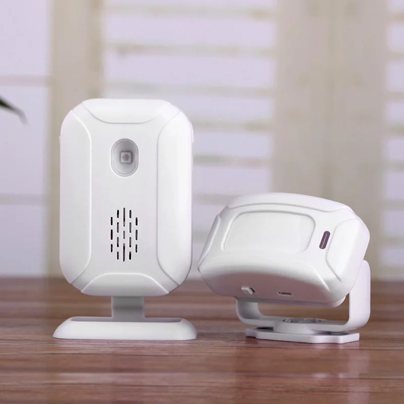 

Wireless Welcome Alarm Doorbell PIR Store Shop Entry Motion Sensor Infrared Detector Induction Door Bell 5 Functions Night Light