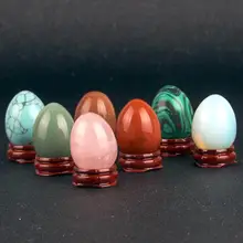 Натуральный Сердолик 40 мм яйца драгоценный камень резные ремесла с деревянной подставкой Чакра Исцеление Рейки украшения дома бусины Бесплатный мешочек