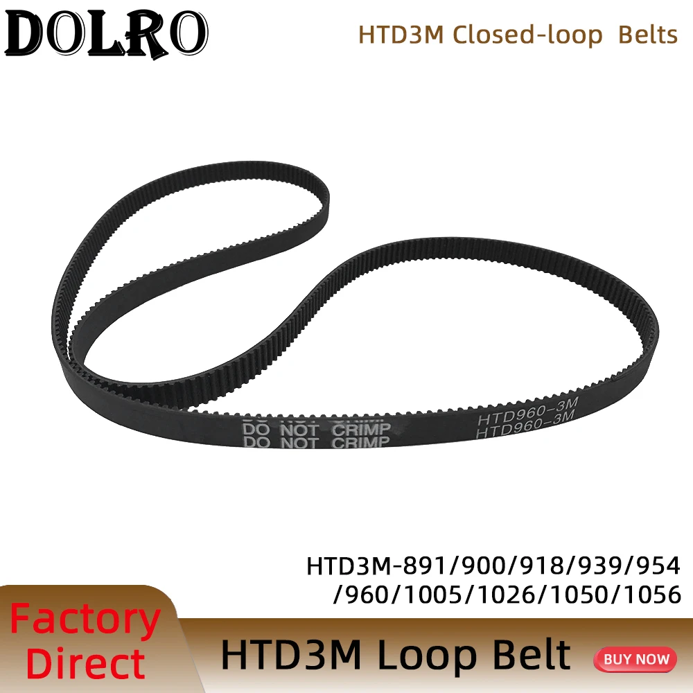 Arc Htd 3m Correia Dentada c = 891 900 918 939 954 960 1005 1026 1050 1056 Largura 10 12 15 mm Rubbe Circuito Fechado Passo Síncrono mm