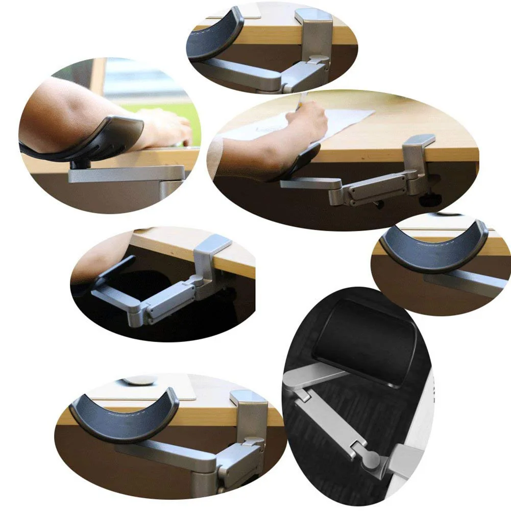 

Mouse Computer Bracket Arm Wrist Hand Rest Support Desk Table Armrest Stand FO Sale