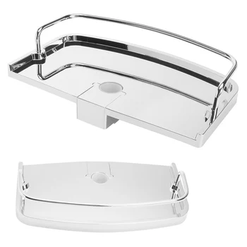 

Bathroom Pole Shelf Shower Storage Caddy Rack Organiser Tray Holder