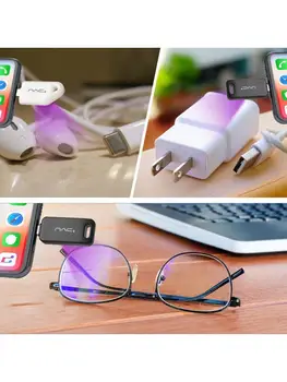 

Mini Portable Mobile Phone LED UV Sanitizer Home Travel UVC Disinfection Light A0NC