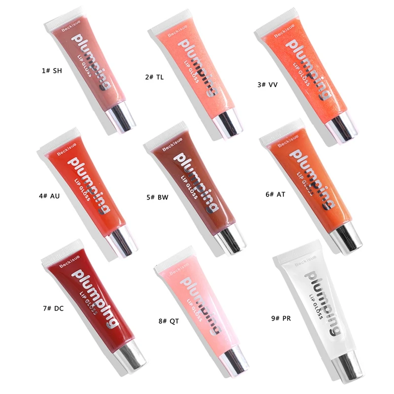 

Colorful Micro-flash Lip Gloss Glass Lip Glaze Sexy Lips Pump Lasting Moisturizing Lip Gloss