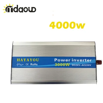 

Off Grid Solar power Inverter4000W（PEAKING 8000W)12/24/48VDC to 110/220VAC Pure Sine Wave Inverter converter