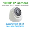 JIENUO POE IP Camera 1080P HD Cctv Security Surveillance Built-in Microphone Night Vision Infrared Video H.265 AI Dome Home Cam ► Photo 2/6