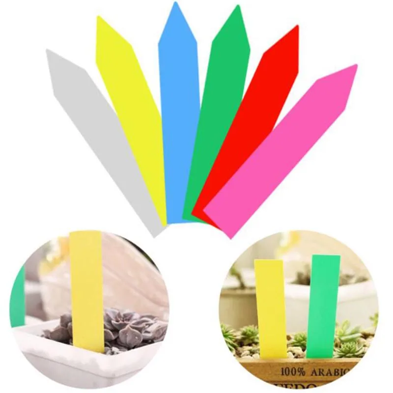 Etiquetas de PVC para plantas, rotuladores impermeables para macetas, árboles, flores y verduras, 10cm, herramientas de jardín para siembra de hierbas, 50 Uds., 100 Uds.