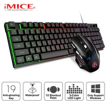 Gaming-Keyboard Gamer-Kit Mouse Computer-Game Laptop Silent RGB with for PC Backlit