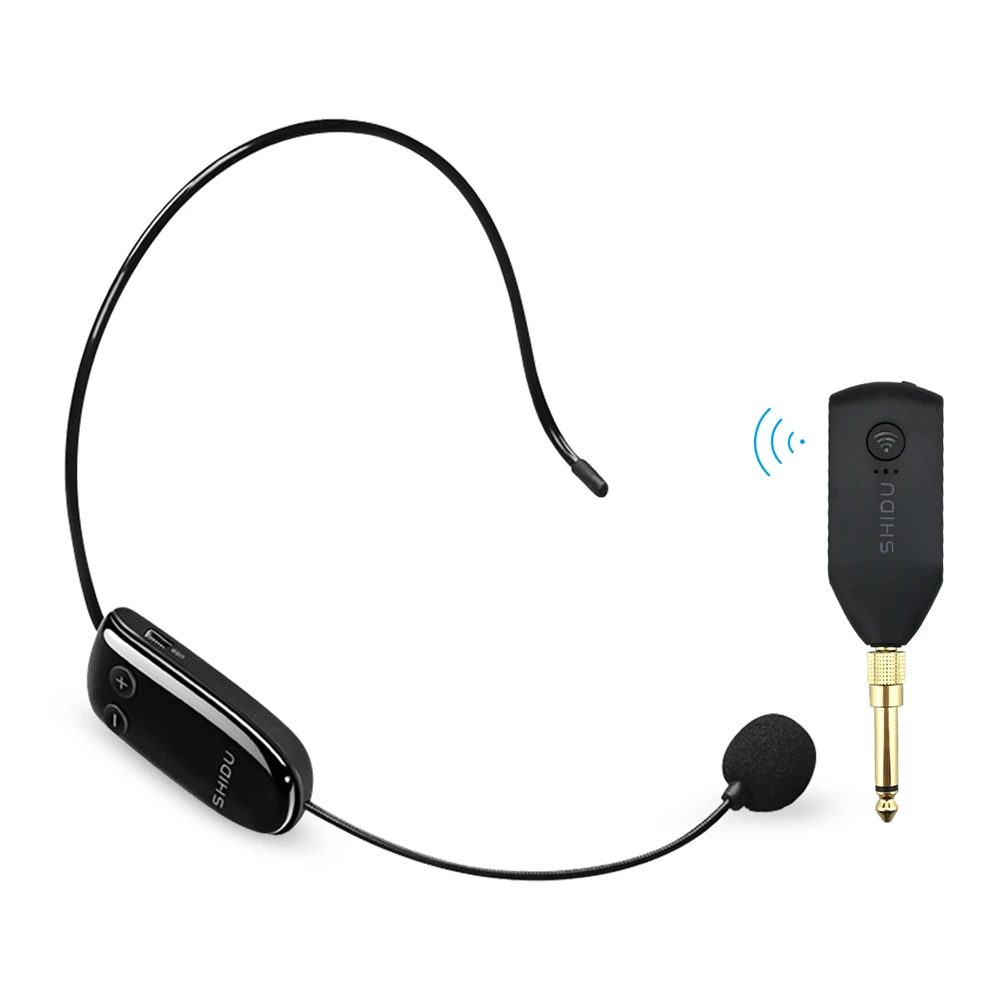 ouvido handheld sistema microfone portátil 3.5 6.5mm