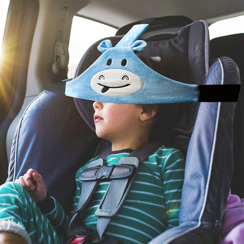 Милый детский автомобильный ремень для сна и сна, повязка на голову, безопасный пояс для путешествий, Авто ремни, фиксирующая лента, регулируемая поддержка, детская подушка на голову