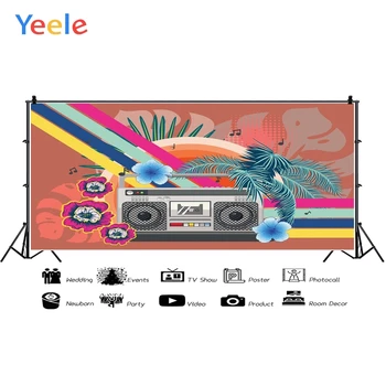 

Yeele Walkman Cassette Radio Poster Scene Photocall Photophone Photography Backdrops Photographic Backgrounds For Photo Studio