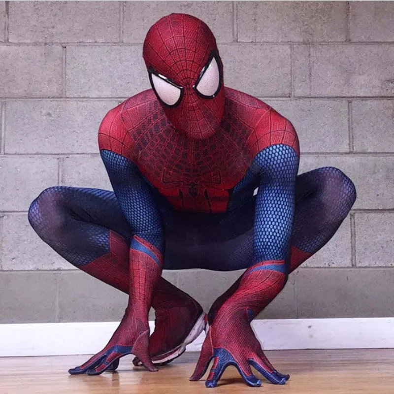 Хэллоуин Косплэй классический чрезвычайных 1 костюм Человека-паука, Косплэй многосекционный комбинезон необыкновенный 2 костюм Человека-паука - Цвет: Spiderman