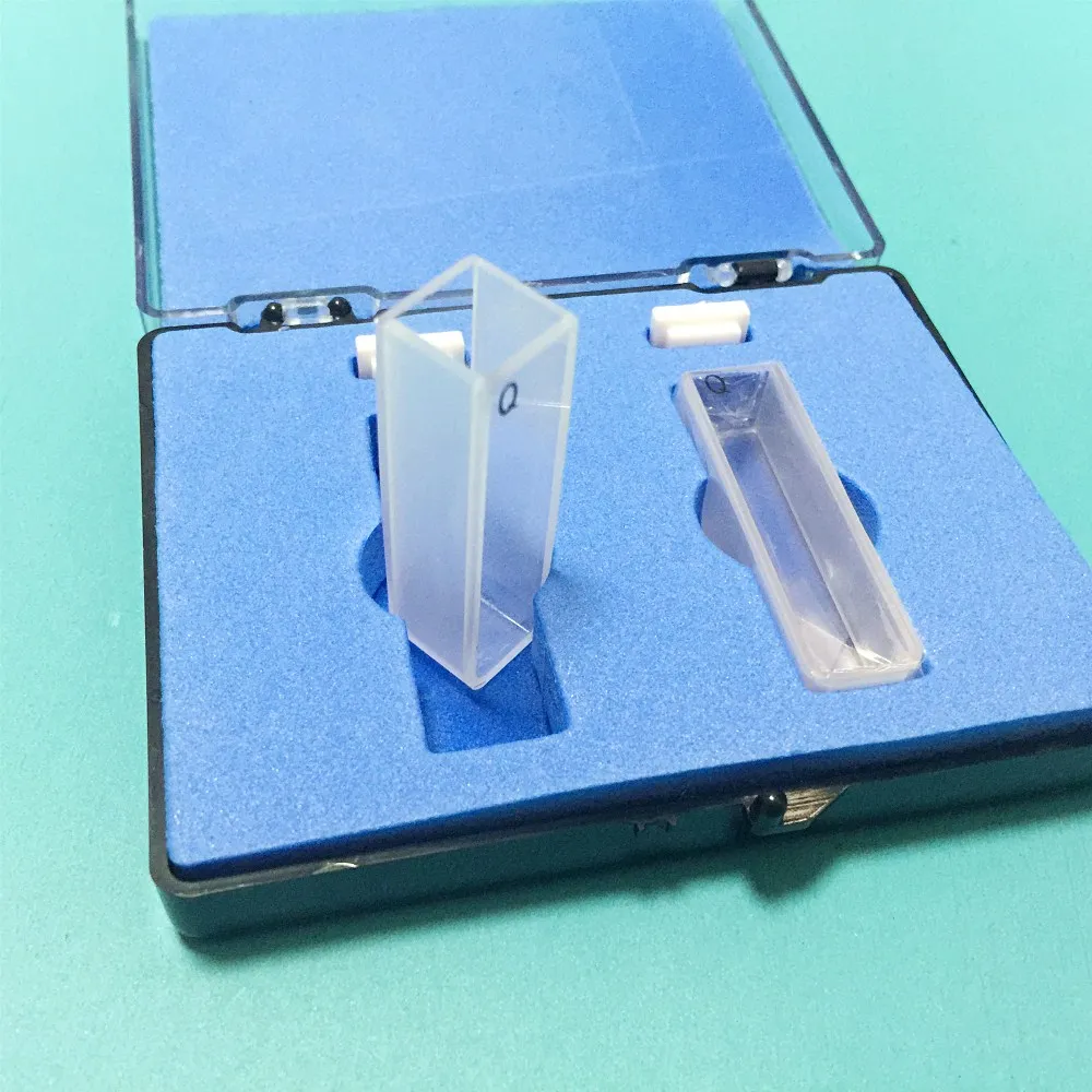 

Quartz Cuvette Light Path 10mm Spectrometer Cell Quartz Absorption Cell 3.5ml Two-sides Transparent Resistant Acid & Alkali 2/PK