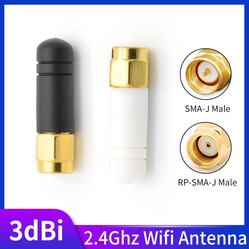 Небольшая Резиновая Антенна 3dBi 2 4 ГГц SMA Штекерный разъем Omni беспроводная 4G Wifi