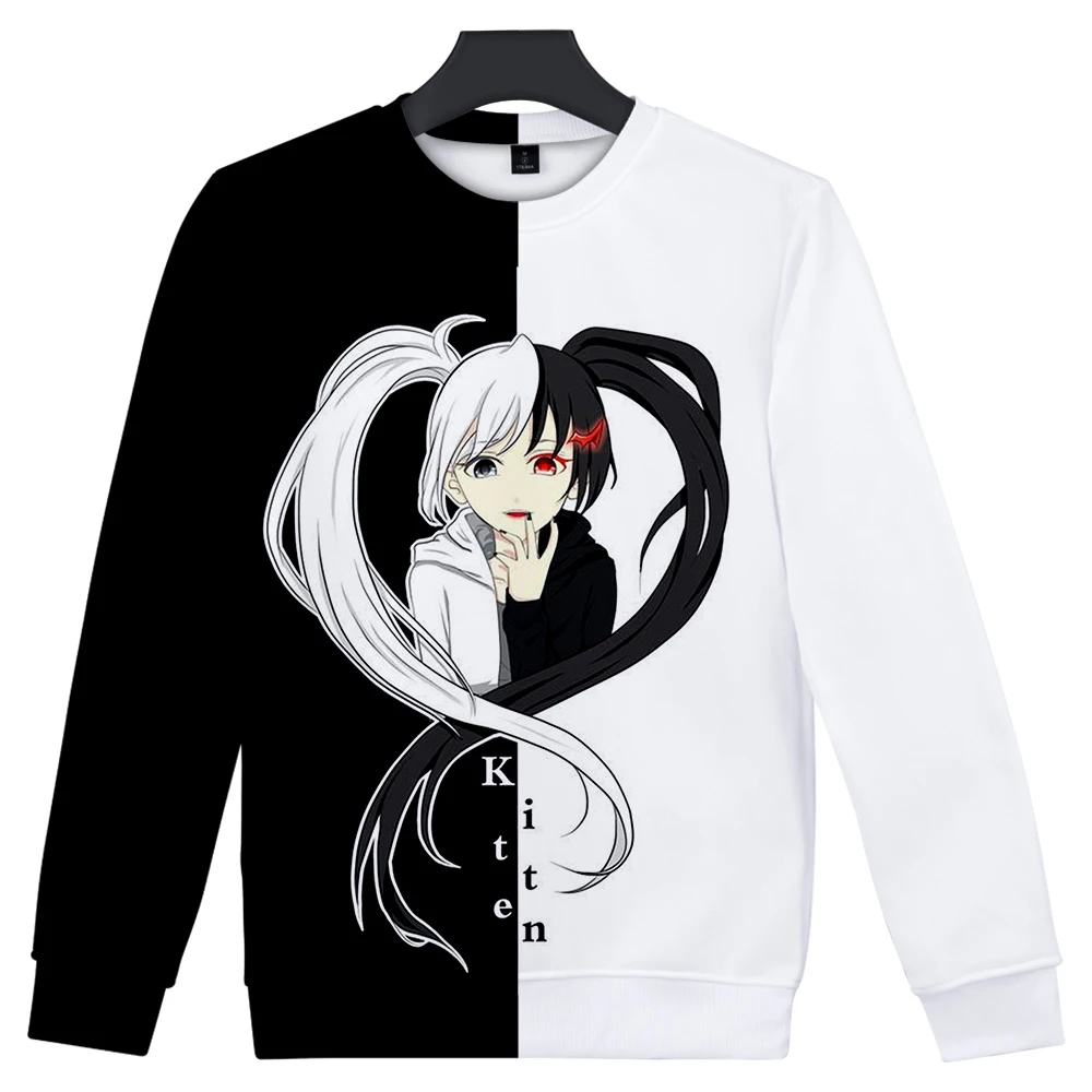 Аниме Danganronpa Косплей Монокума костюм Толстовка толстовка для мальчиков и девочек черный белый пуловер с изображением медведей толстовки унисекс