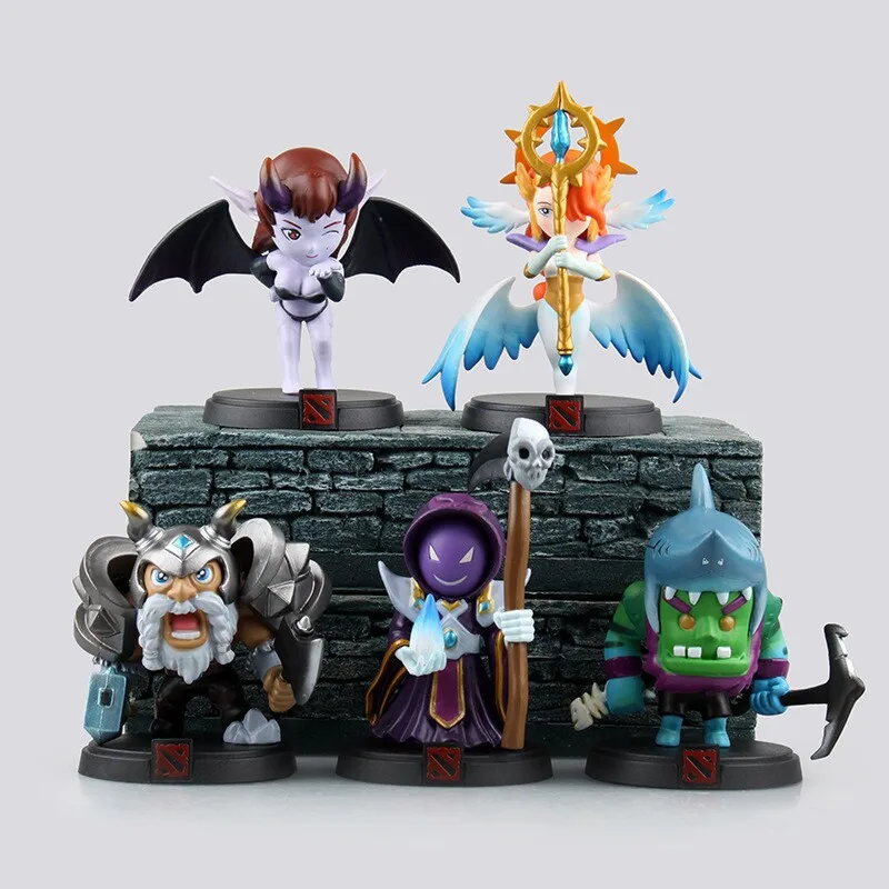 Lovely PC game DOTA hero model action figures queen of pain Zeus Skywrath Mage NEC toys collection